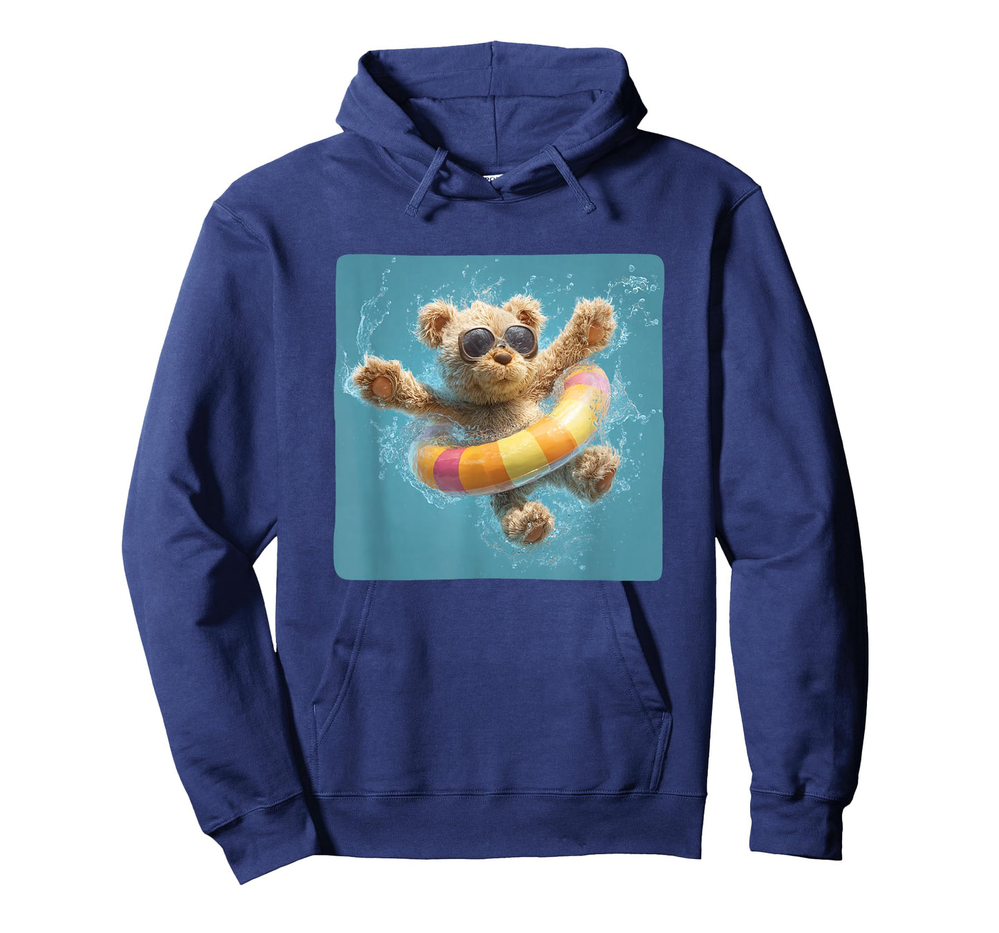 Swimming Teddy Bear with Pool Ring Look T-Shirt