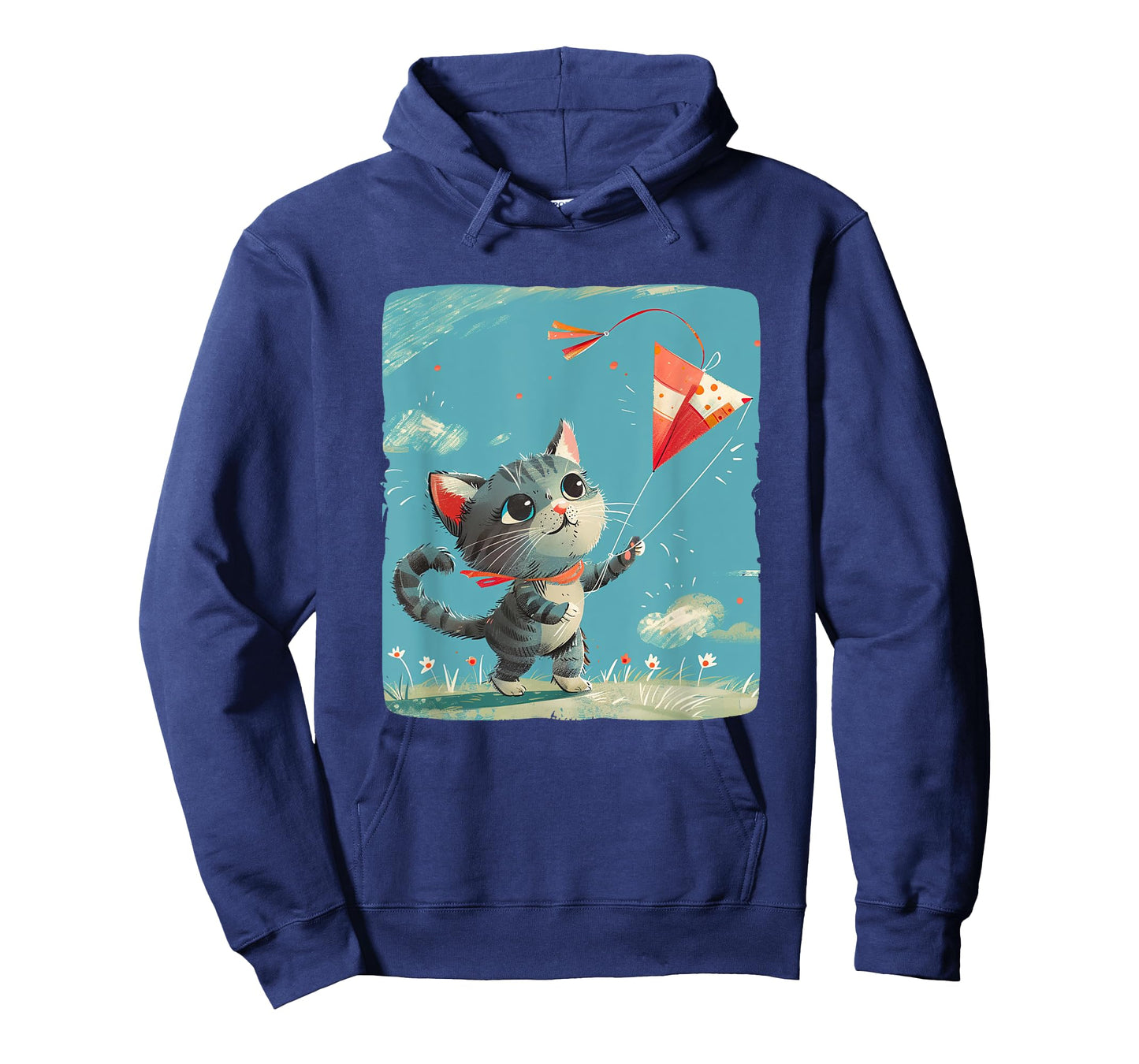 Cat Flies Kites Statement for a Light and Airy Vibe T-Shirt