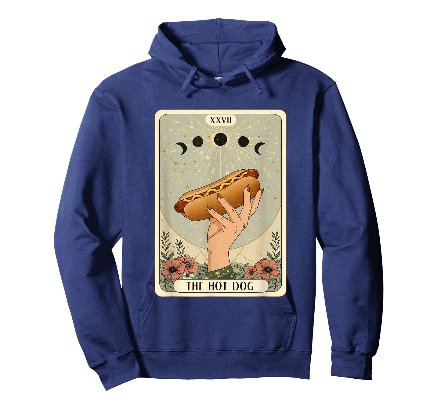 The Hot Dog Tarot Card Funny Mystic Food Humor Graphic T-Shirt