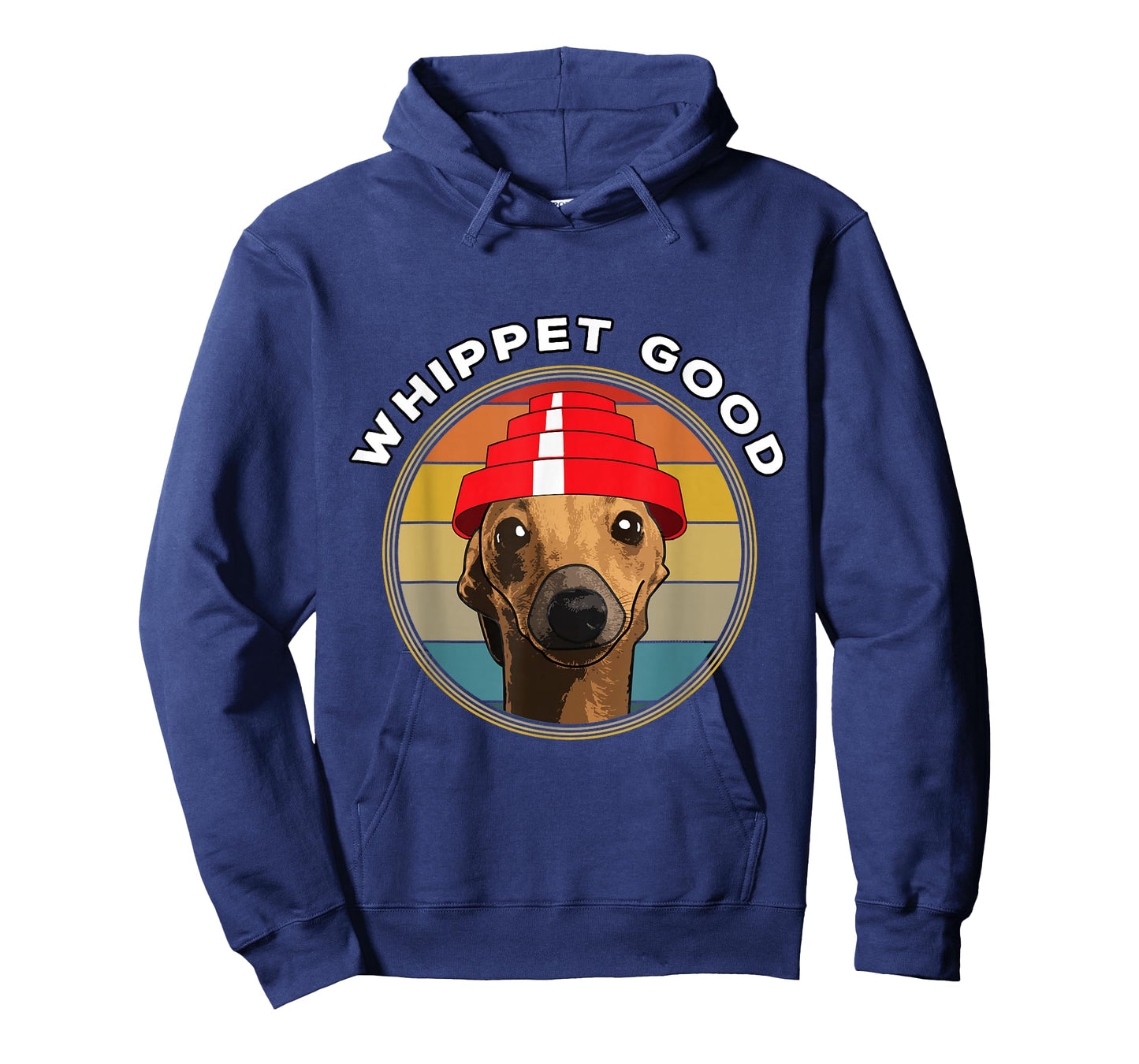 Whippet Good Funny 80's Music Dog Design T-Shirt