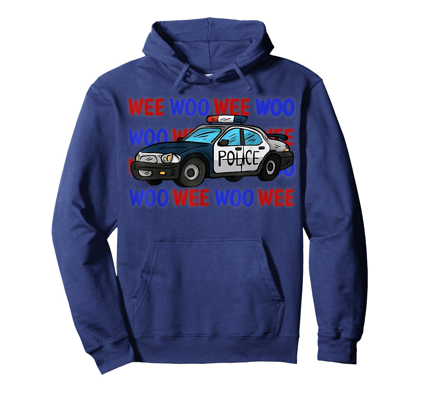 Police Car Policeman Vehicle Wee Woo Emergency Kid T-Shirt