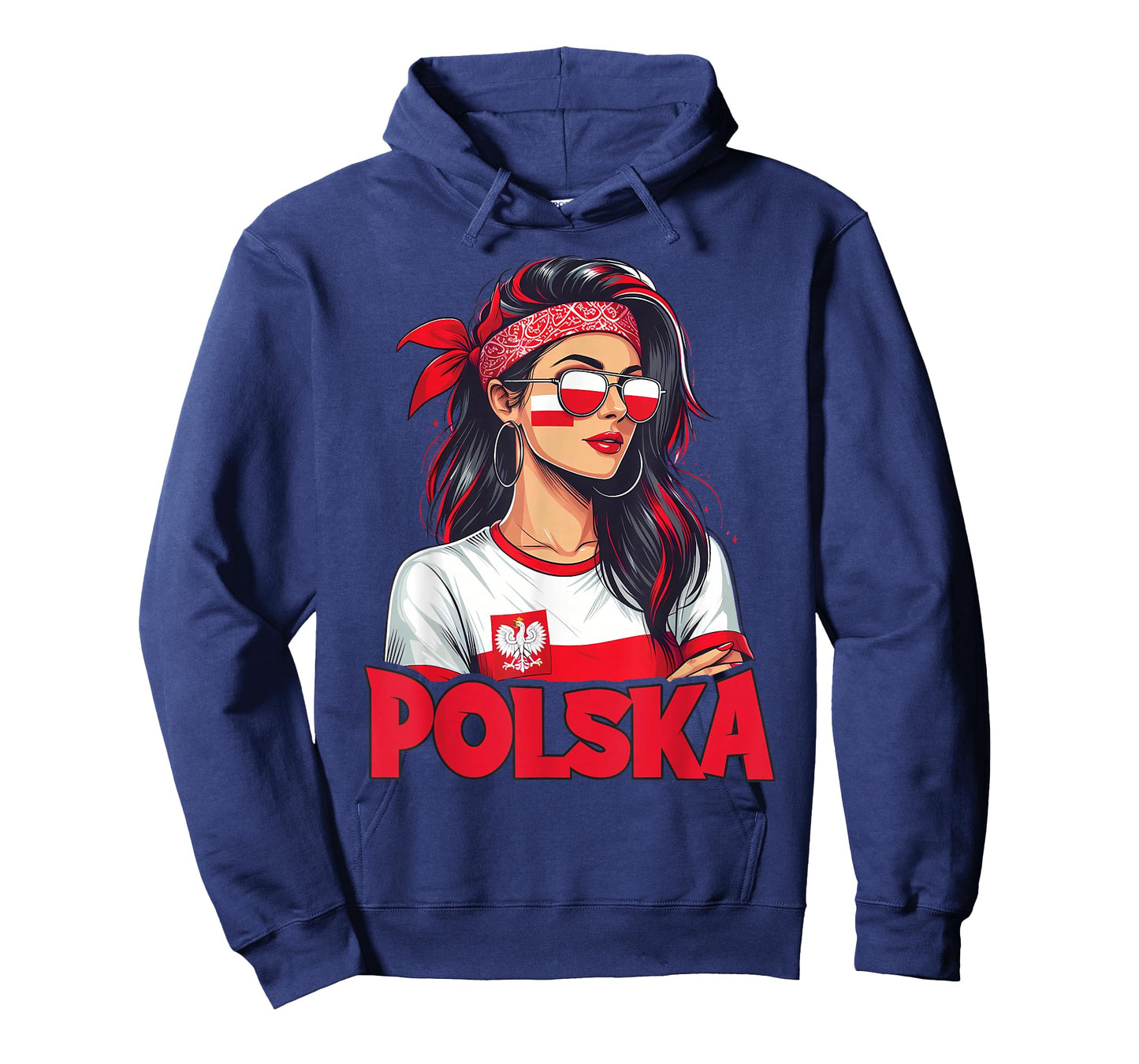 Poland Flag Woman Sunglasses Girls Polska T-Shirt