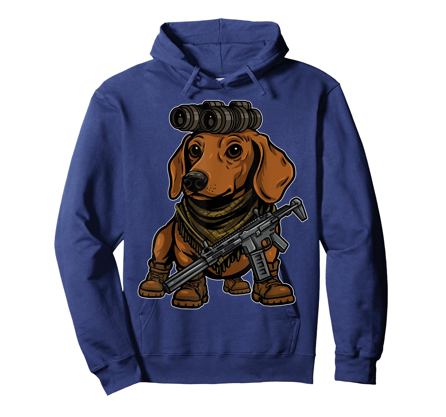 Dachshund Dog with NVG Funny Tactical Wiener Military Meme T-Shirt