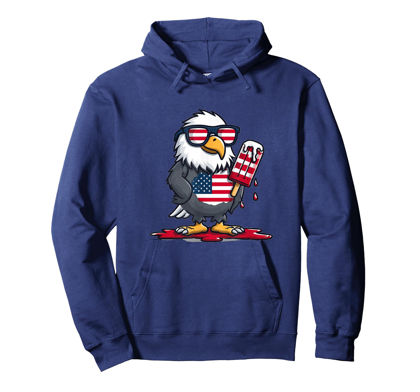 Summer Eagle with Patriotic Popsicle Costume T-Shirt