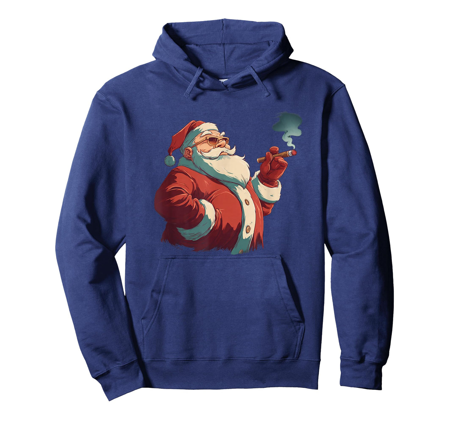 Cool Santa Claus with Festive Cigar Costume T-Shirt
