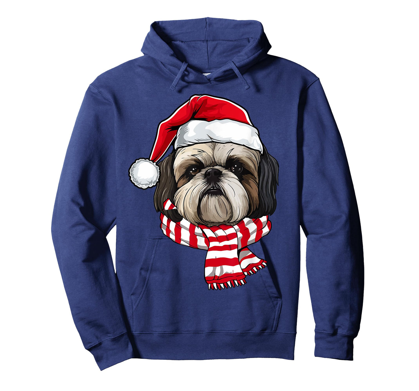 Santa Shih Tzu Christmas Dog Lover Men Women Kids T-Shirt