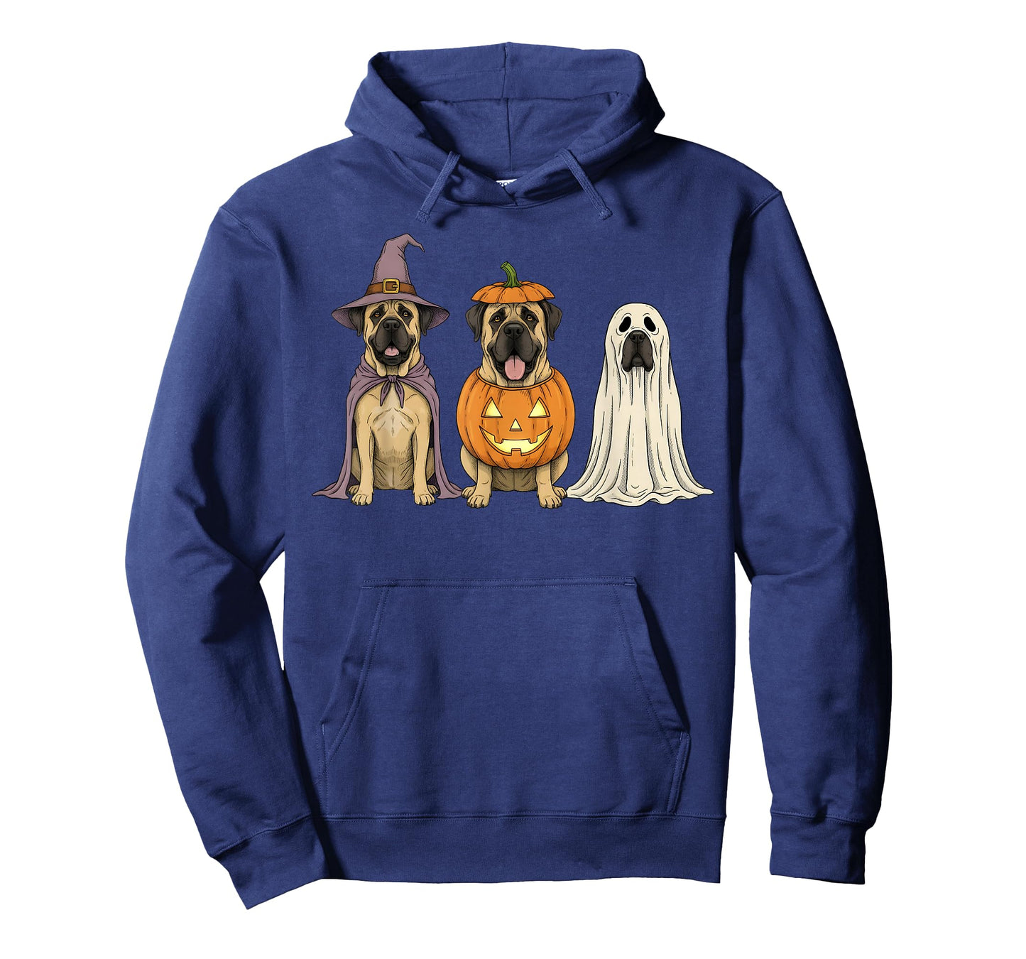 Spooky Ghost English Mastiff Pumpkin Halloween Dog Lover T-Shirt