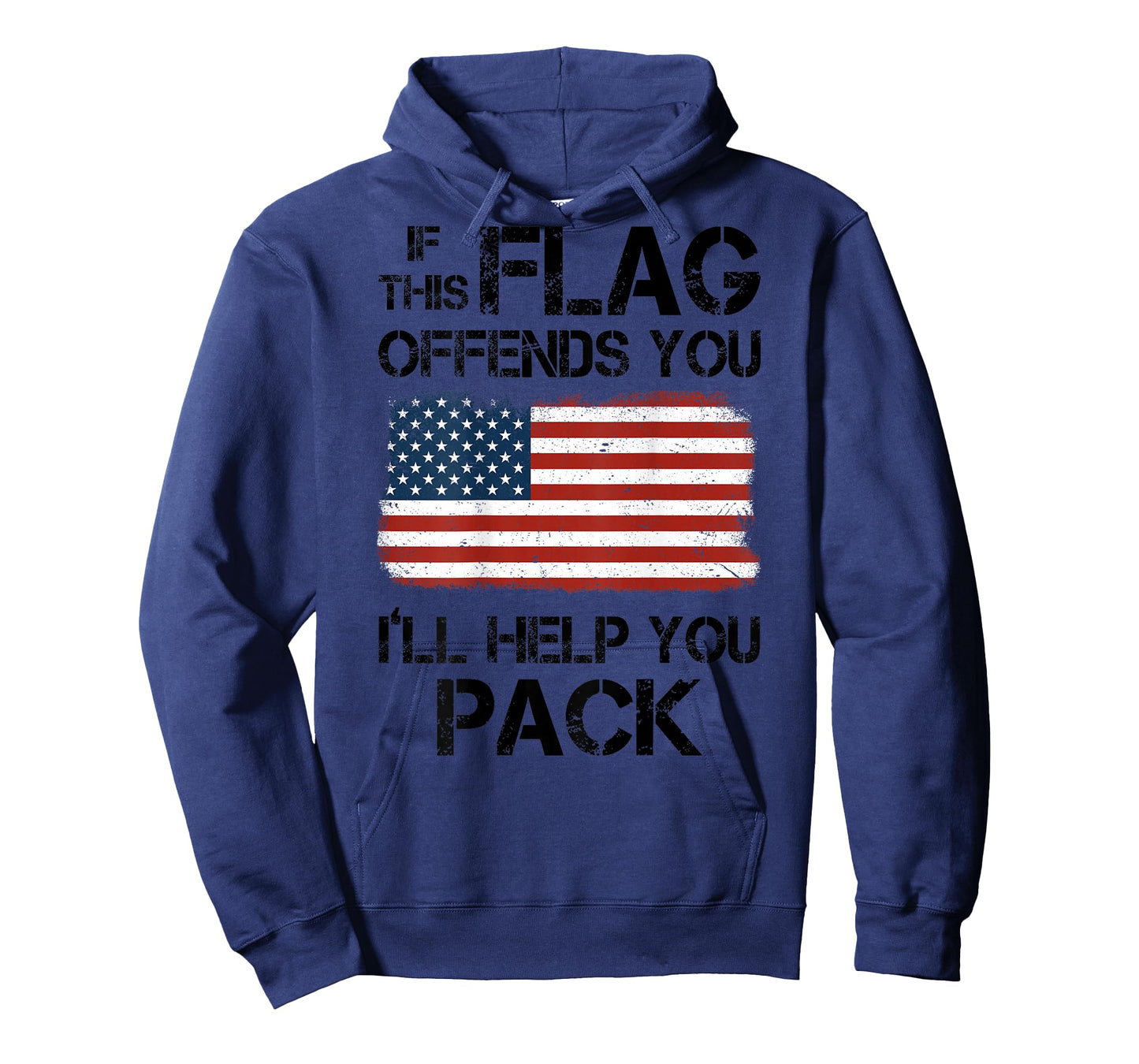 If This Flag Offends You I'll Help You Pack (on back) T-Shirt