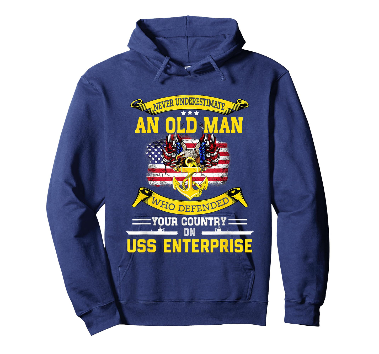 Never Underestimate USS Enterprise CVN-65 Aircraft Carrier T-Shirt