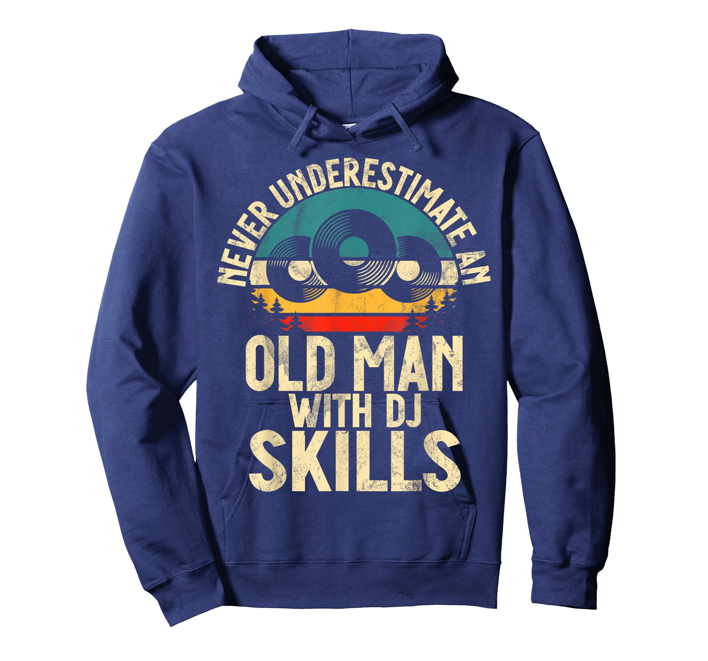 Never underestimate an old Man with DJ Skills DJ T-Shirt