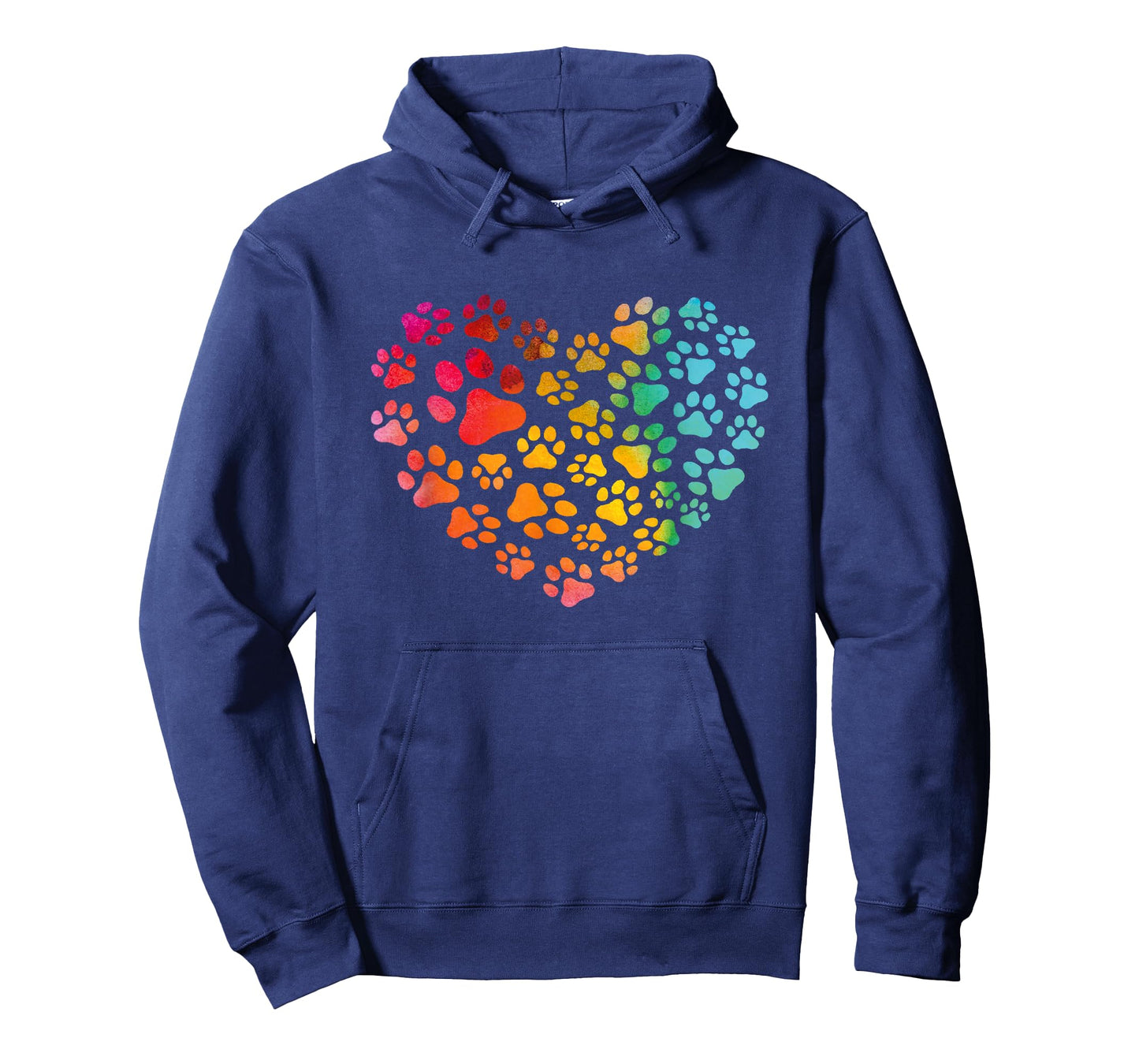 Tie Dye Love Dog Paw Print Animal Paw Dog Lover T-Shirt