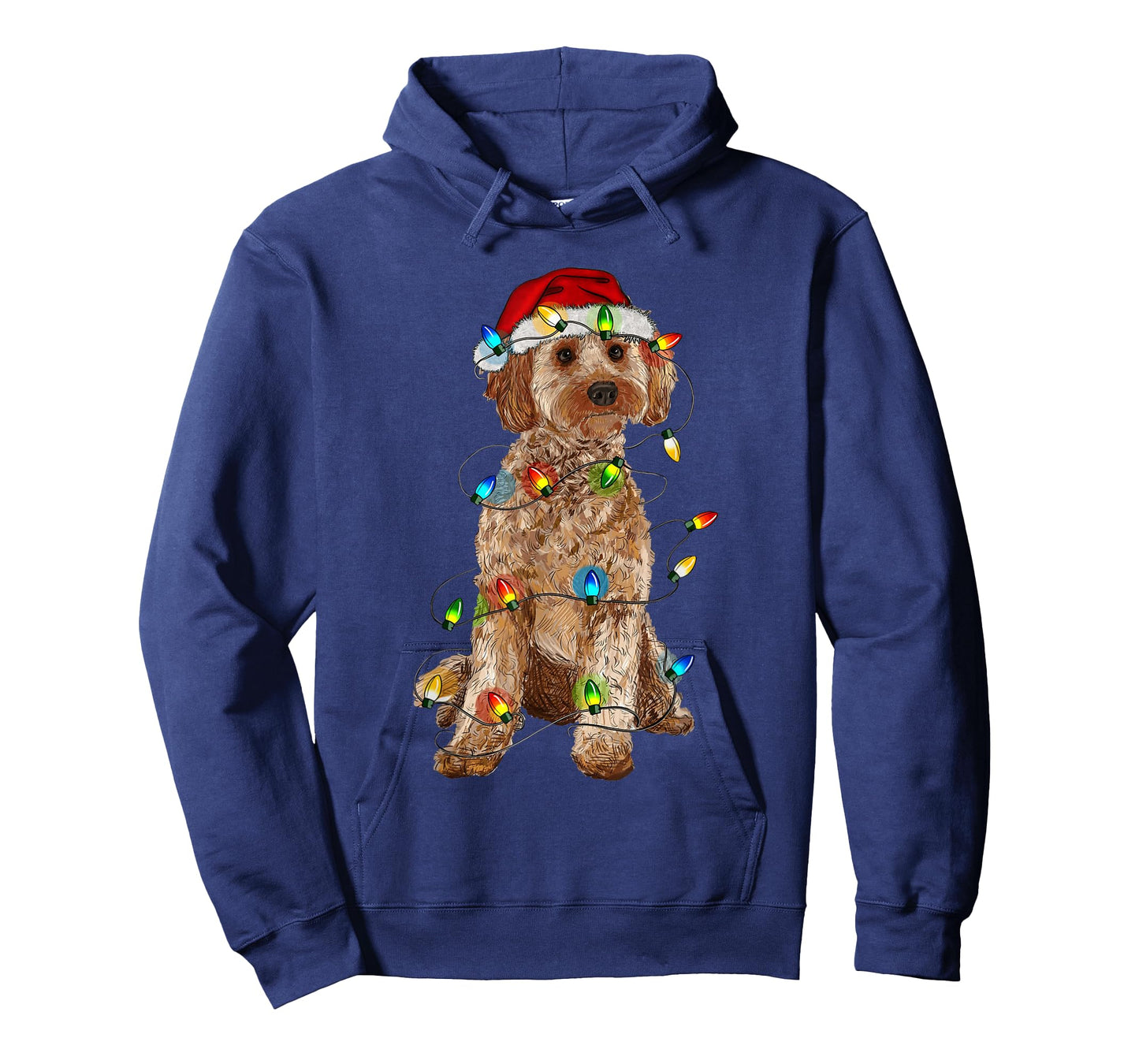 Cockapoo Christmas Tree Light Pajama Dog Lover Xmas Funny T-Shirt