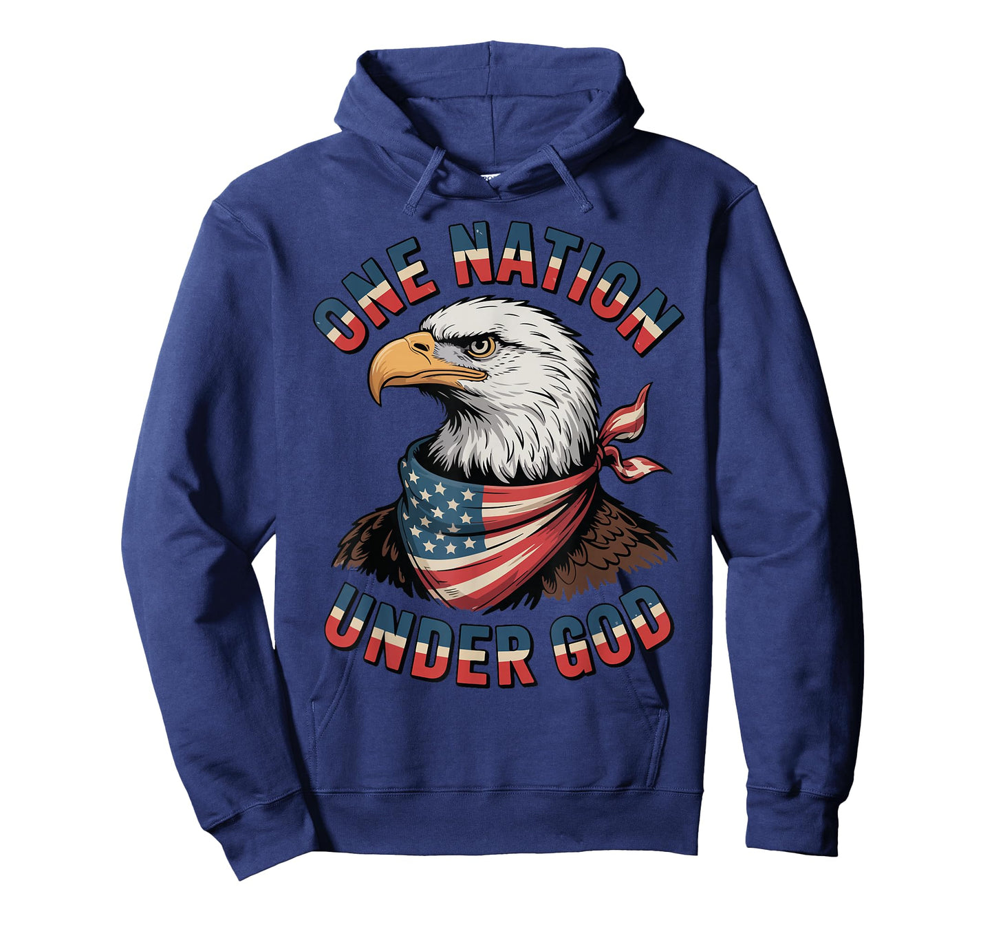 One Nation Under God Patriotic Christian Boys American Eagle T-Shirt