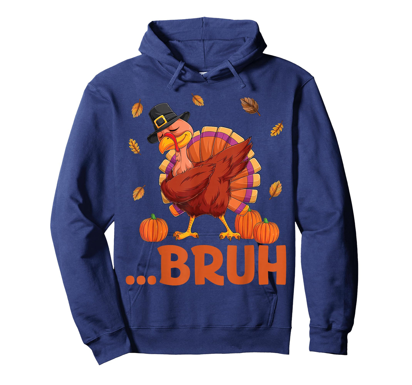Bruh Dabbing Turkey Boys Kids Mens Thanksgiving Funny T-Shirt
