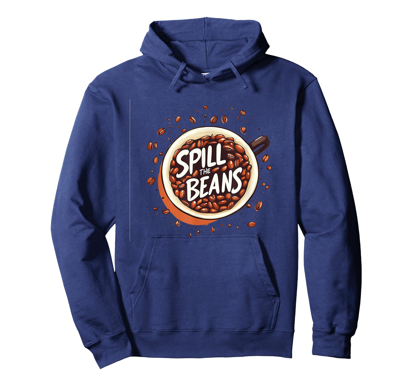 Cool Coffee Cup with Spill the Beans Idiom Statement T-Shirt