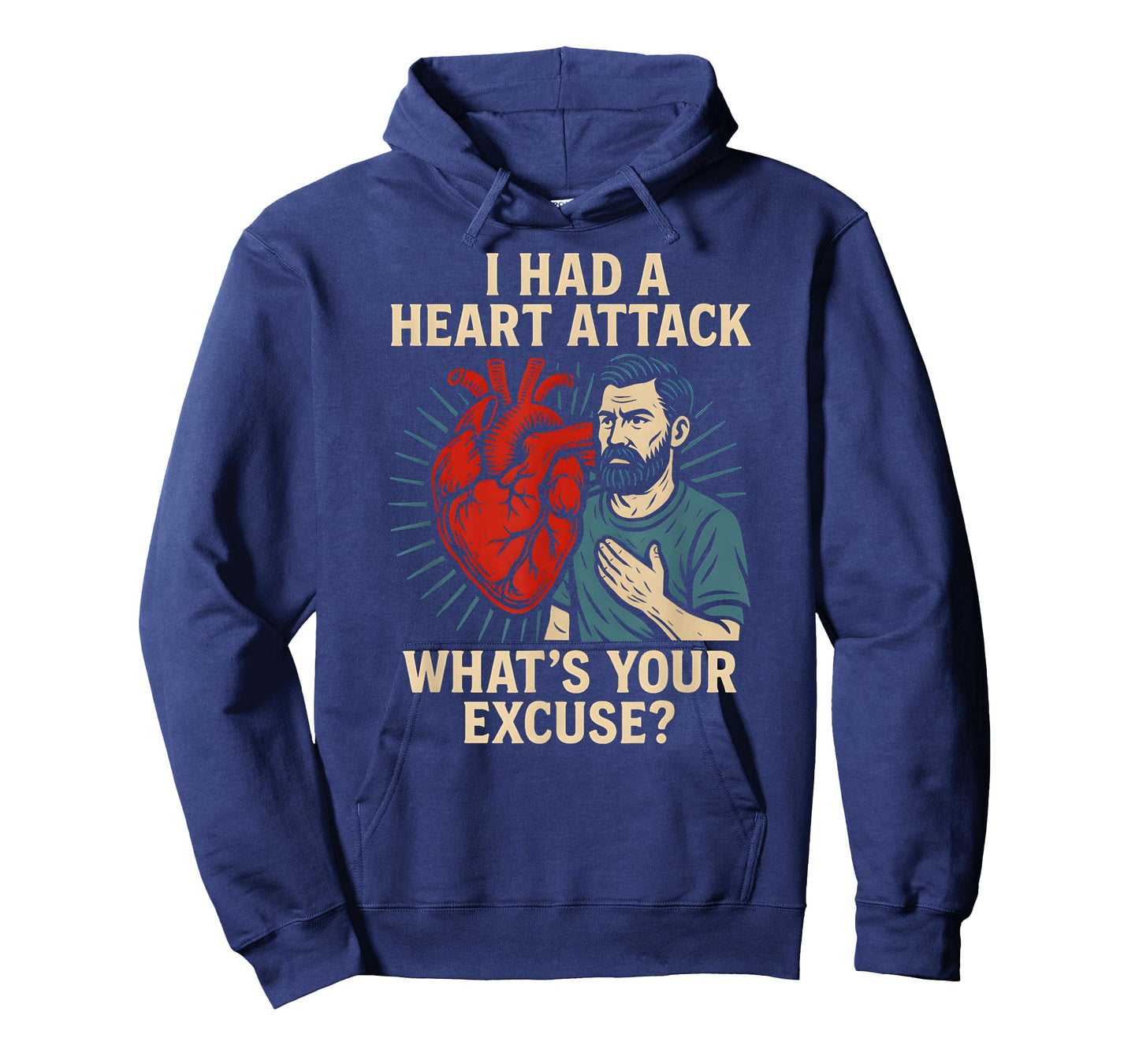 Heart Survivor Whats Your Excuse Fun Mens Get Well Surgery T-Shirt