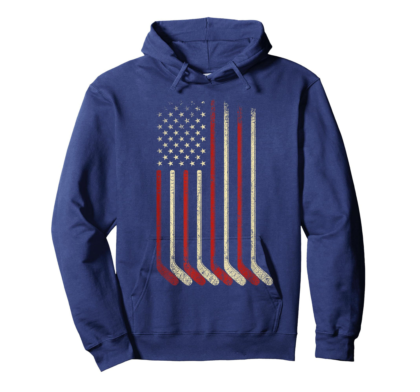 US Flag Patriotic American Hockey Player Ice Hockey T-Shirt