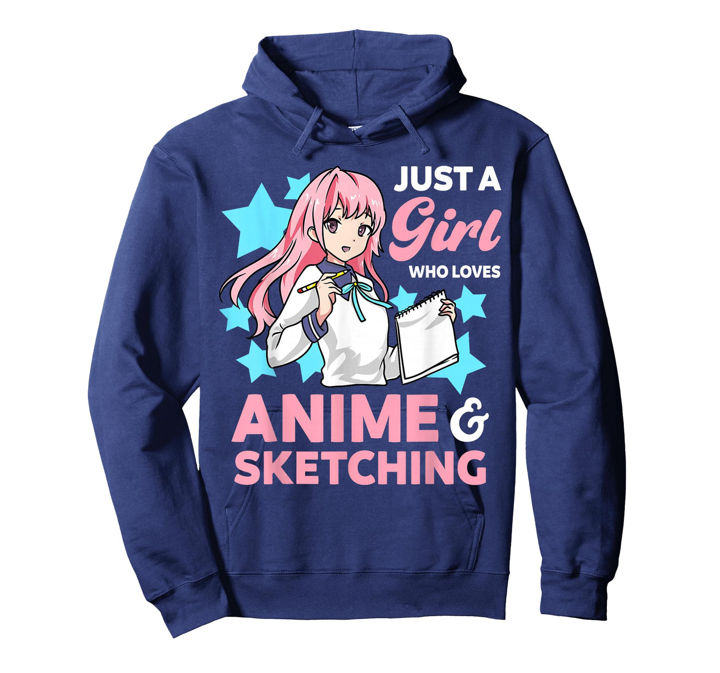 Just A Girl Who Loves Anime and Sketching Drawing Art Kawaii T-Shirt