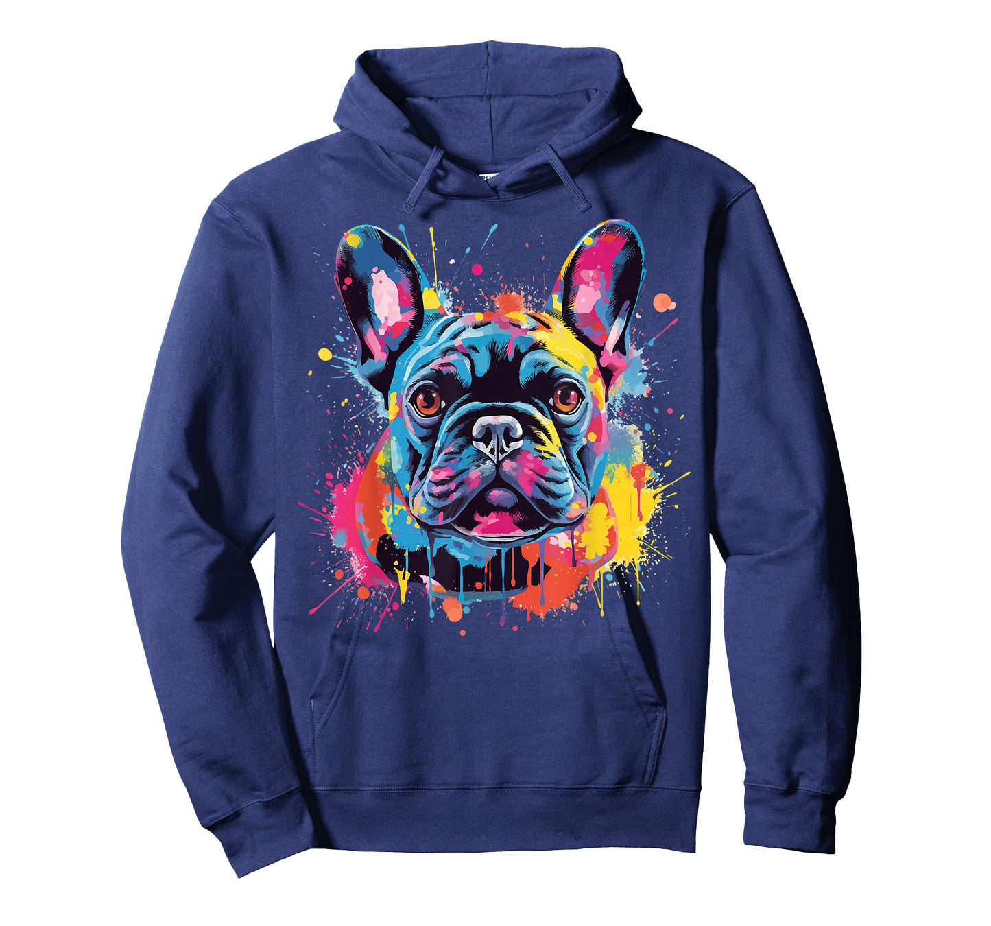 Colorful French Bulldog Dog Splash Art T-Shirt