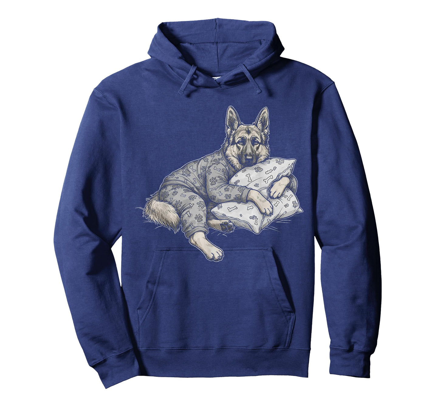Funny Sleepy German Shepherd Dog Pajama Men Women Kids GSD T-Shirt