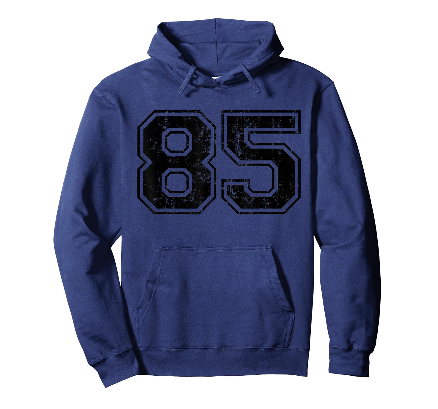 Number 85 Varsity Distressed Vintage Sport Team Player's T-Shirt