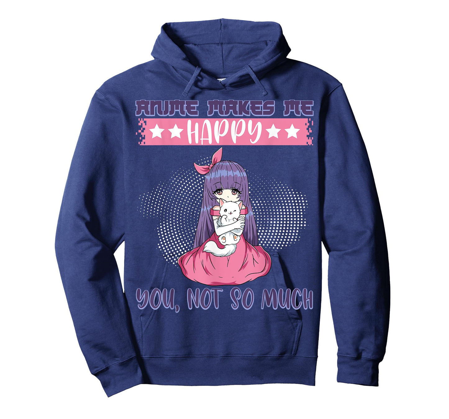 Anime Makes Me Happy You, Not So Much Episode Anime Cast Cat T-Shirt