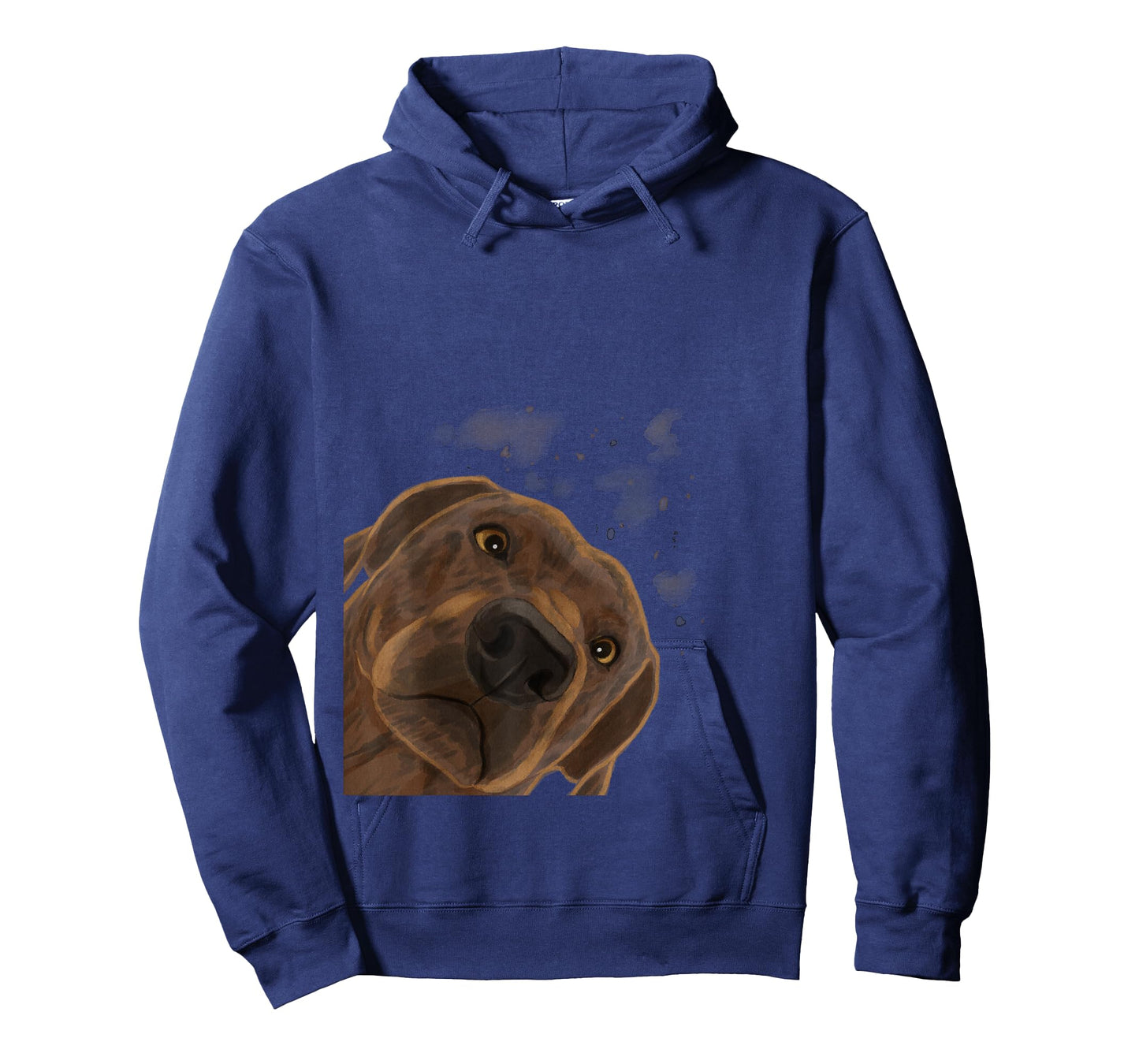 Plott Hound Geschenke Funny Curious Dog T-Shirt - Women's Black Cartoon Dog Pattern Casual Humorous Modern T-Shirt - Small