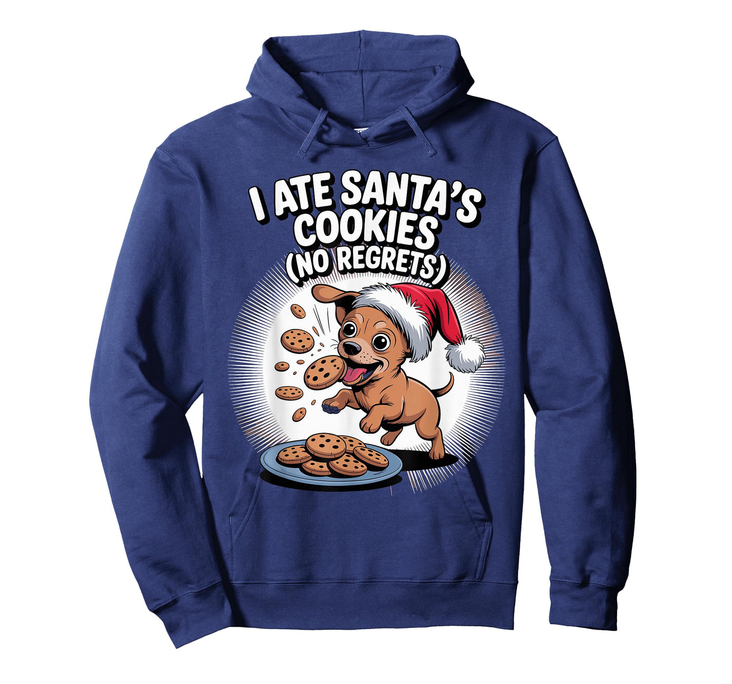I Ate Santas Cookies Xmas Puppy Funny Christmas Chiweenie T-Shirt