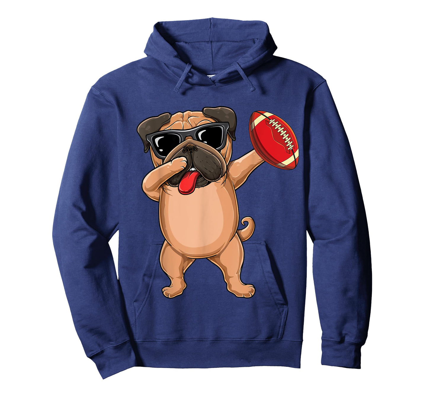 Dabbing Cute football sunglasses Pug dog- Pet lover & dab T-Shirt