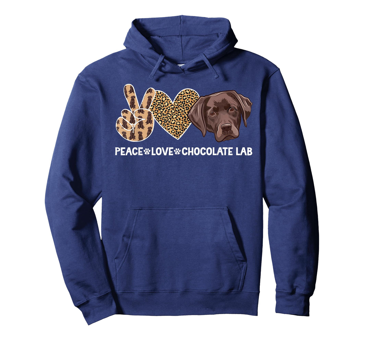 Peace Love Chocolate Lab Owner Chocolate Labrador Lover T-Shirt