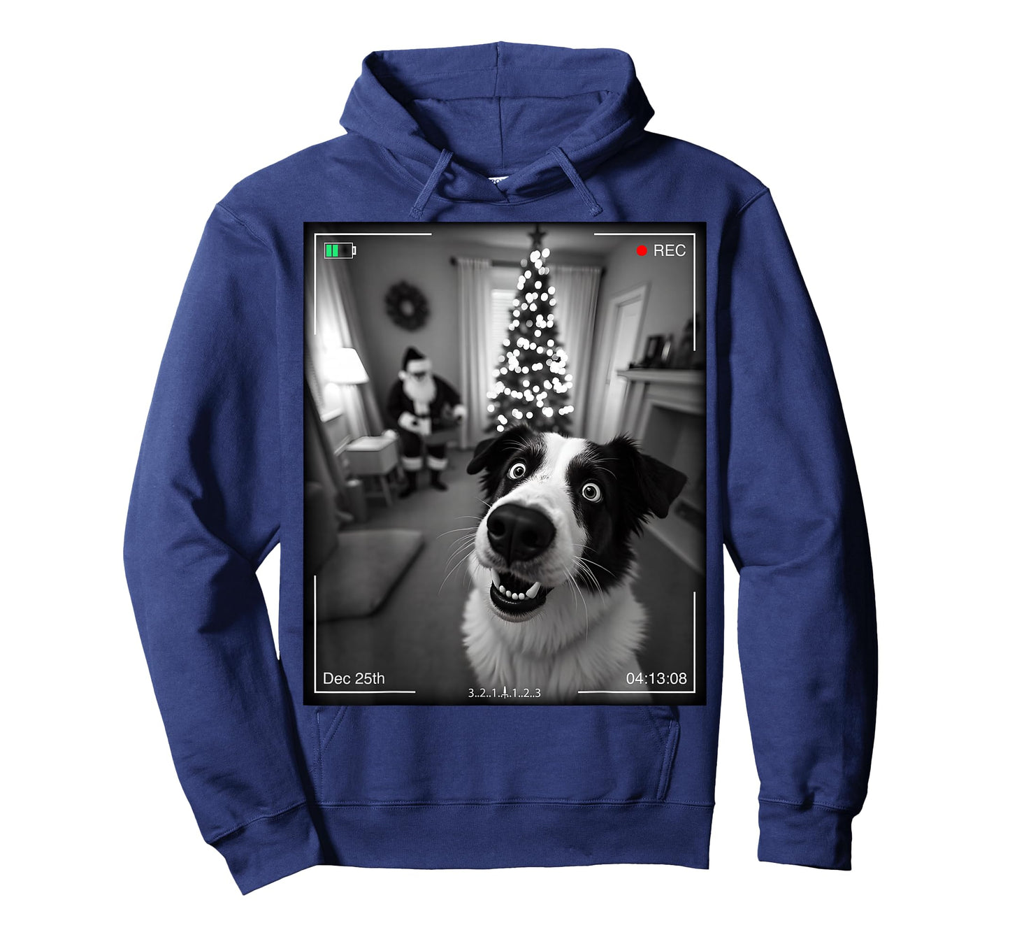 Australian Shepherd Catches Santa On Camera Xmas T-Shirt