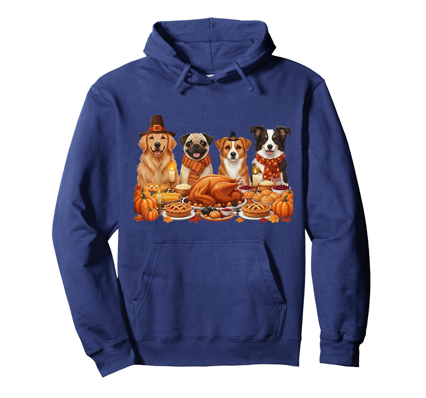 Funny Thanksgiving Dogs Dinner Feast Fall Dog Lovers T-Shirt