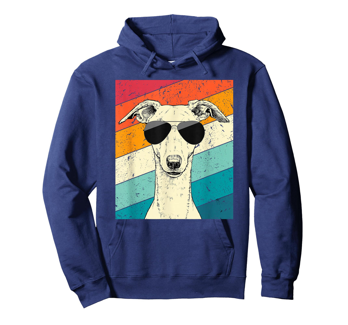 Retro Vintage Whippet with Sunglasses Dog Lovers T-Shirt
