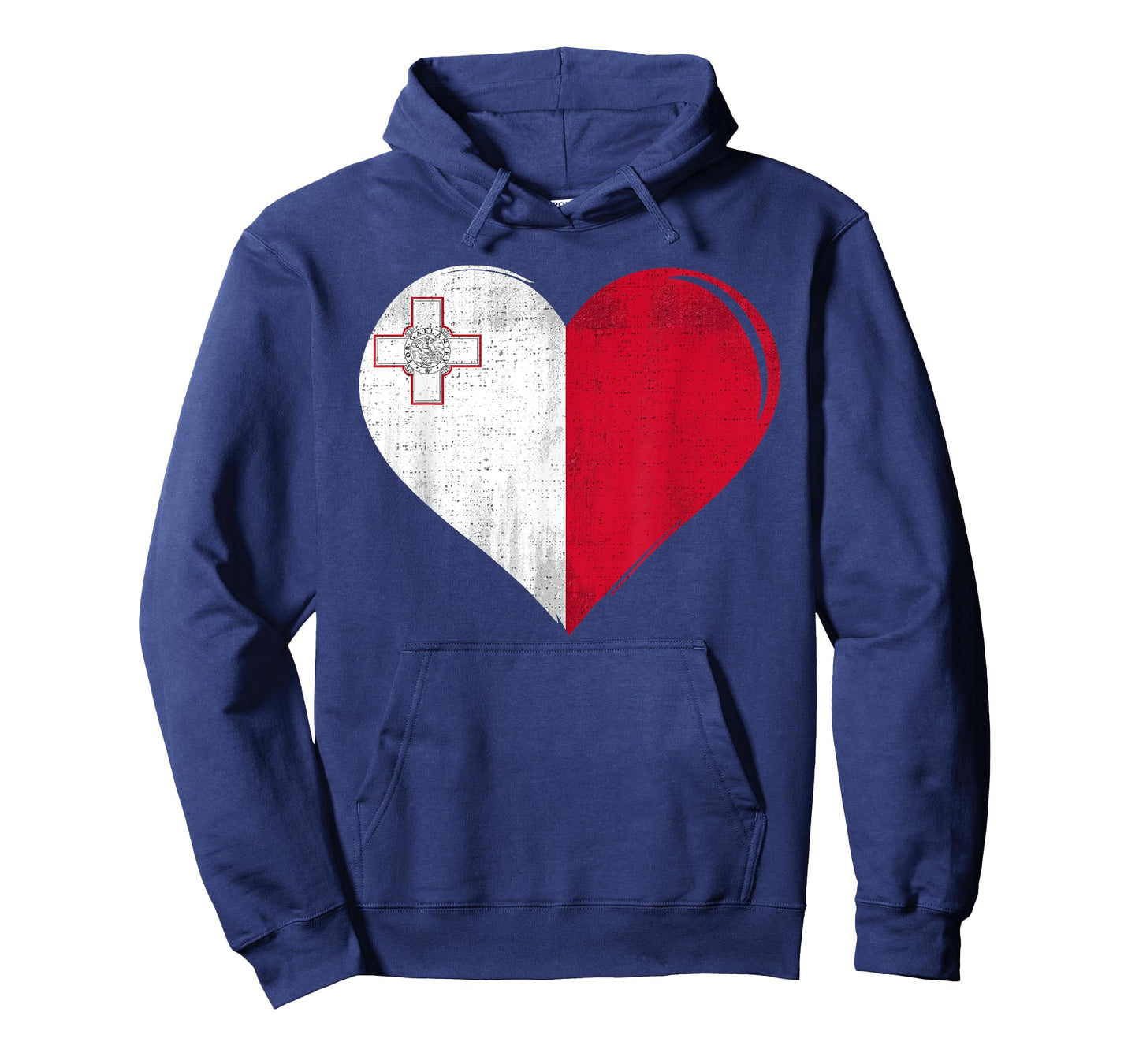 Vintage Malta Flag Heart For Maltese T-Shirt