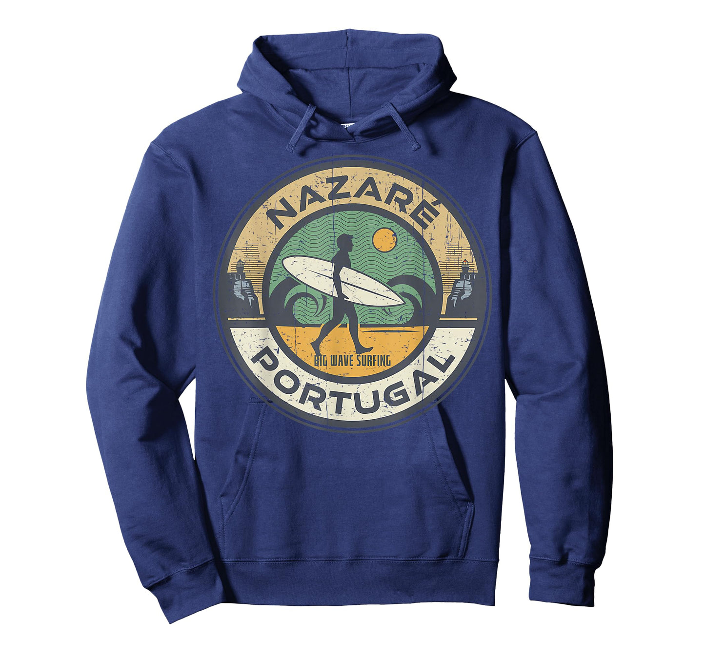 Vintage Nazare Portugal Beach Vintage Retro Surfing T-Shirt