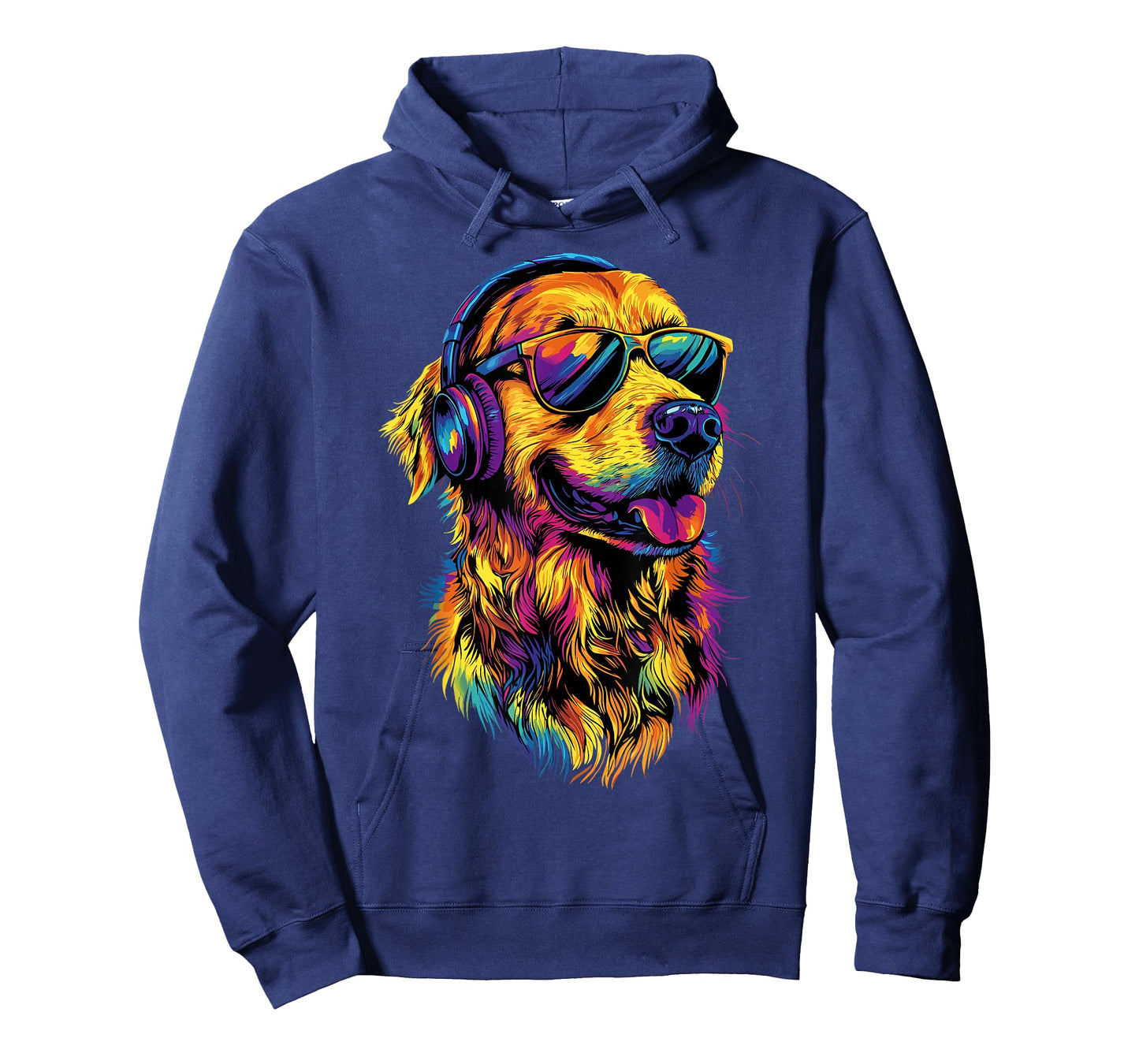 Golden Retriever Dog with Sunglasses I Love Golden Retriever T-Shirt