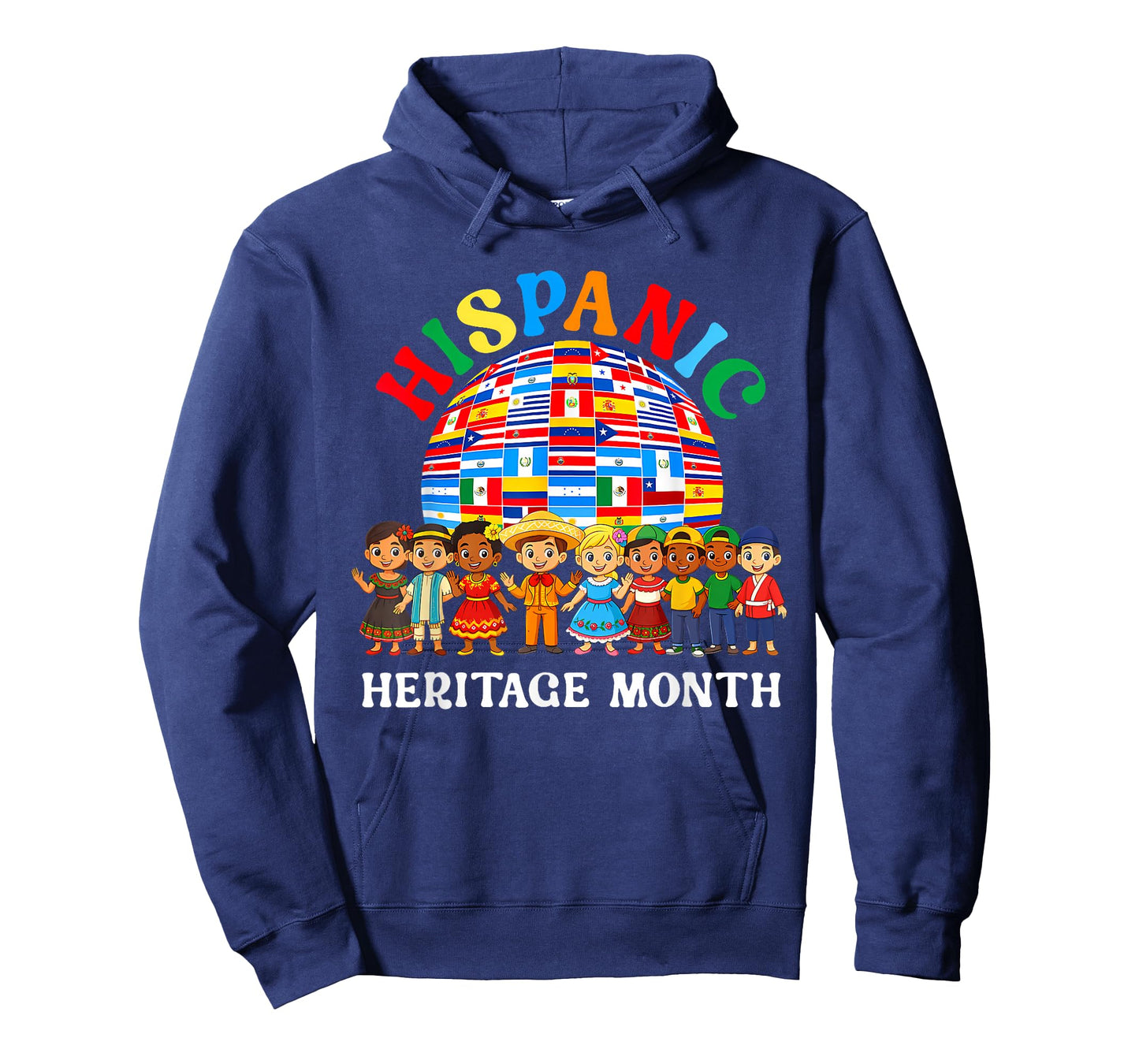 Hispanic Heritage Month All Latin Countries Boys Girls Kids T-Shirt