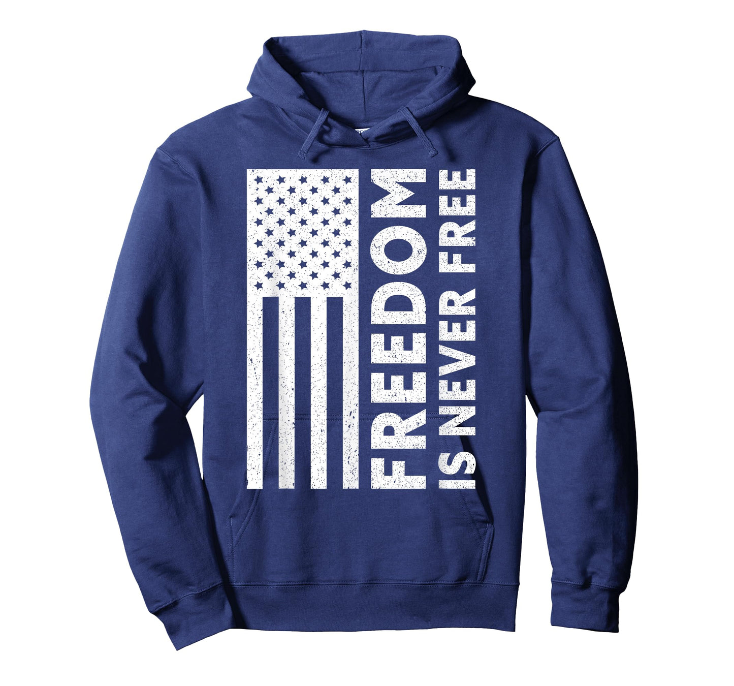 Freedom Is Never Free | USA Flag Proud American Veteran T-Shirt