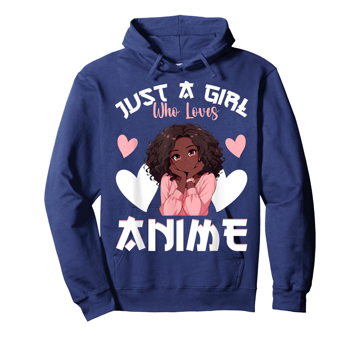 Just A Girl Who Loves Anime African American Anime Merch T-Shirt