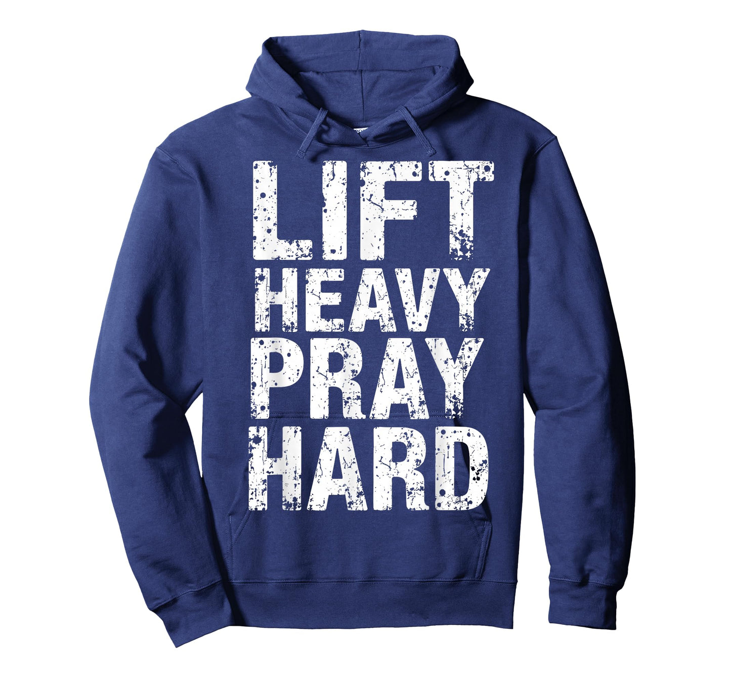 Lift Heavy Pray Hard Christian Lifter Gym Tee Weightlifting T-Shirt