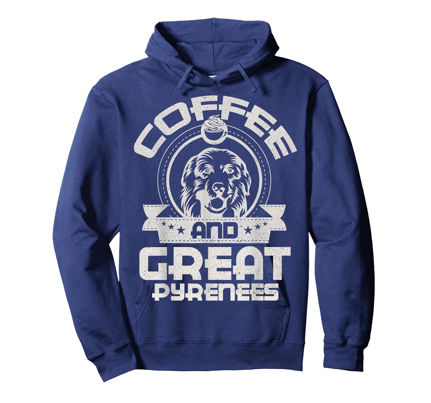 Coffee And Great Pyrenees Coffee Drinking Dog Owner Lover T-Shirt