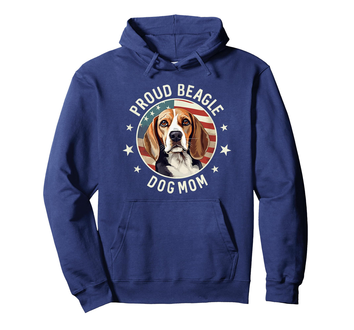 Beagle Gifts For Women, American Flag Proud Beagle Dog Mom T-Shirt