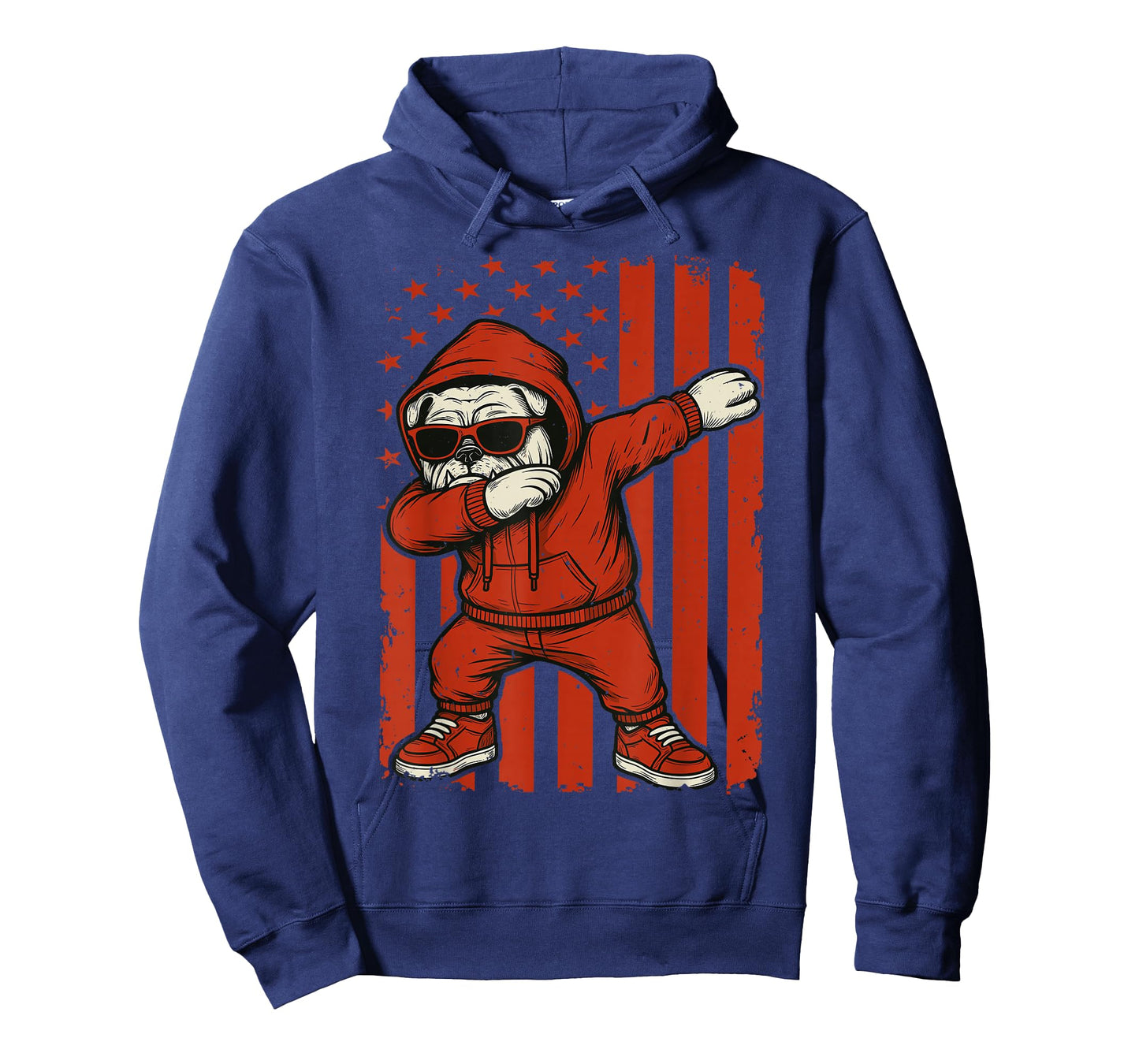 Retro Bulldog Dabbing for Men Women Boys Girls Kids T-Shirt