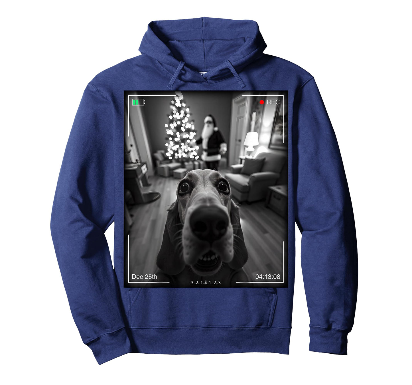 Basset Hound Catches Santa On Camera Xmas T-Shirt