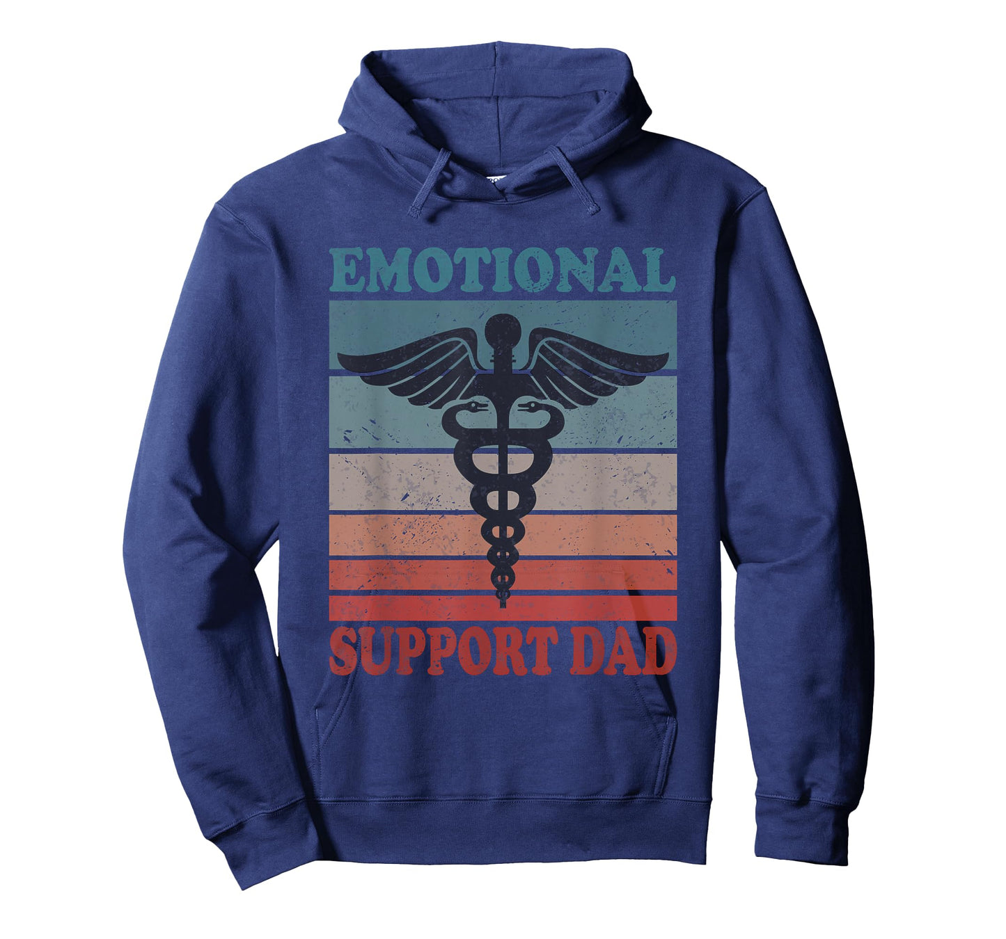 Vintage Emotional Support Dad Caring Dad Father T-Shirt