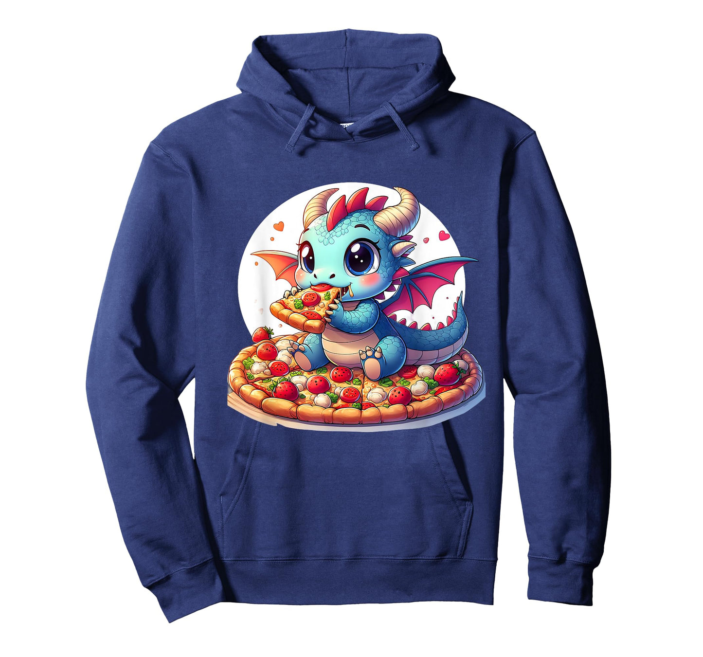 Cute Dragon Eating Pizza T-Shirt