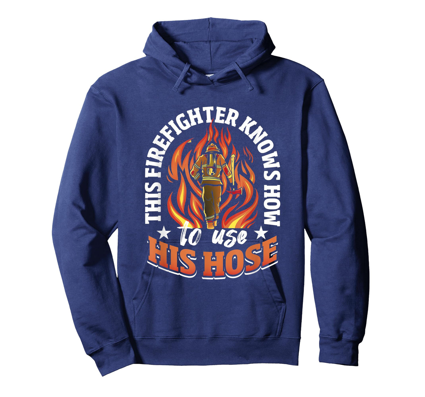 Mens This Firefighter Knows How To Use His Hose - Firefighting T-Shirt