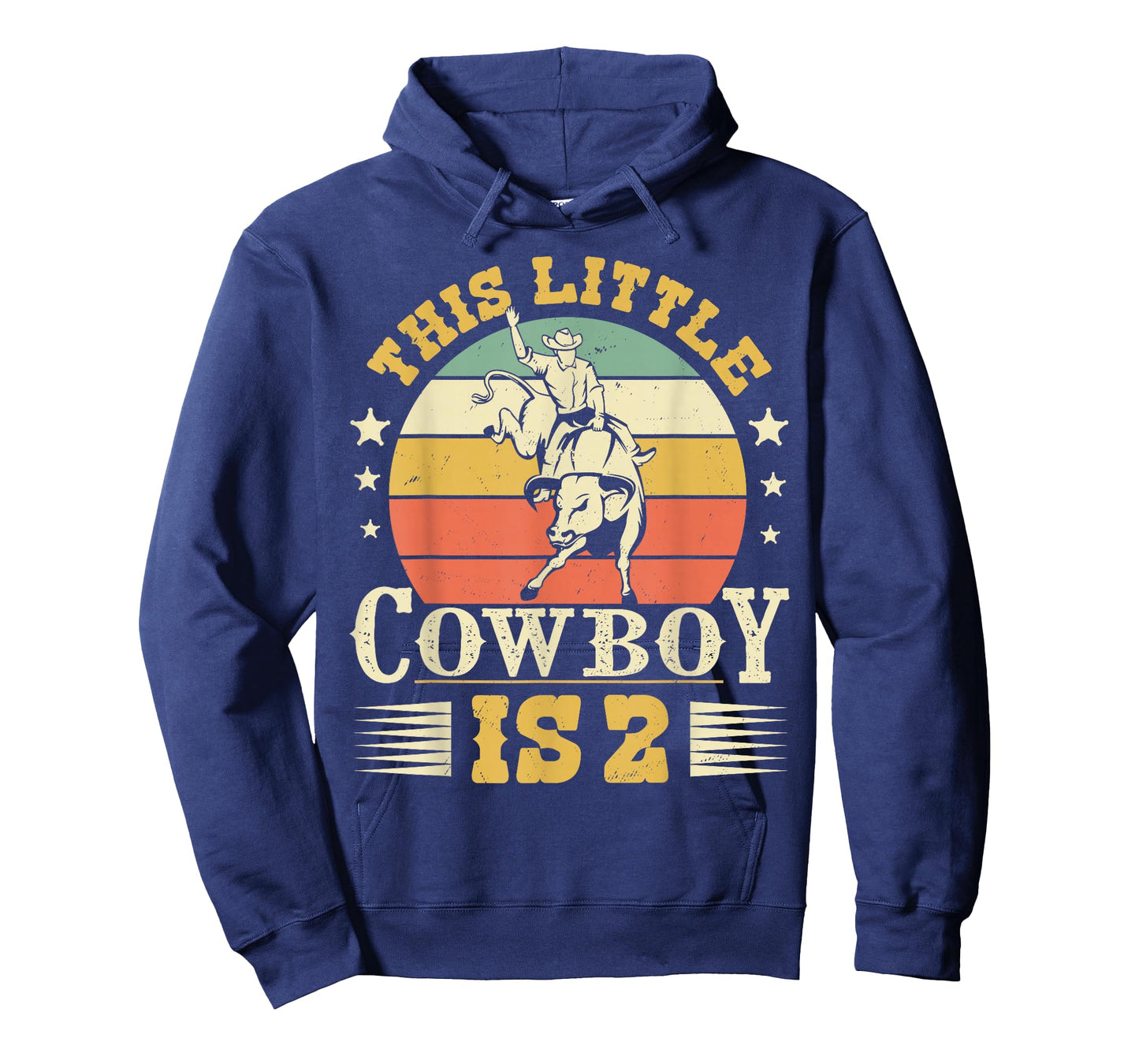 This Little Cowboy Is 2 Western Country Rodeo 2nd Birthday T-Shirt