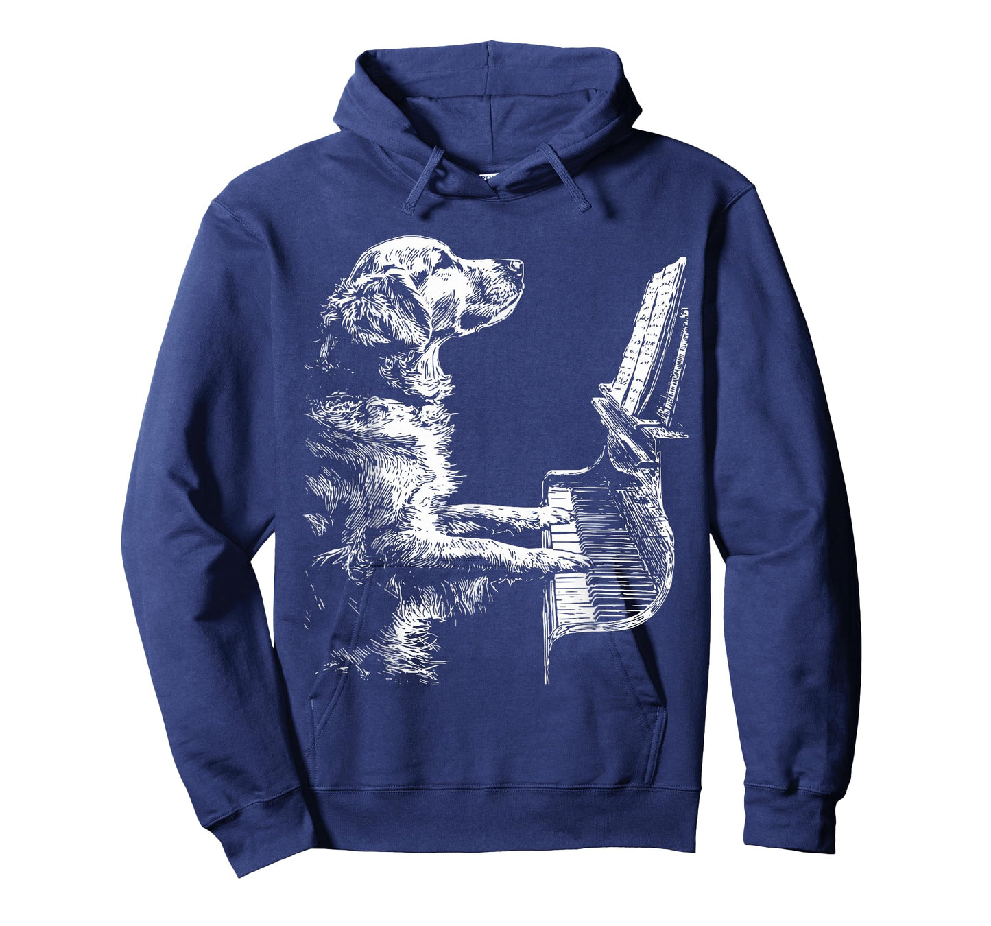Funny Golden Retriever Dog Playing Piano Art Pianist Graphic T-Shirt