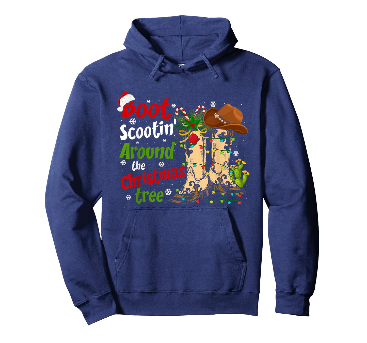 Boot Scootin' Around The Christmas Tree Country Western T-Shirt